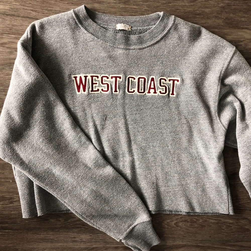 John Galt West Coast Cropped Hoodie